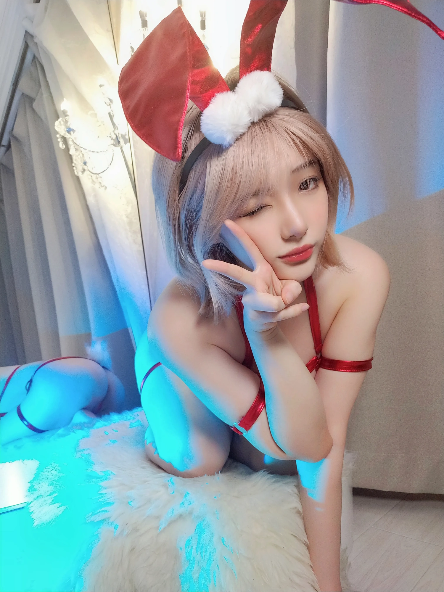 cos_雯妹不讲道理_NO.094-红色紧缚--(21)