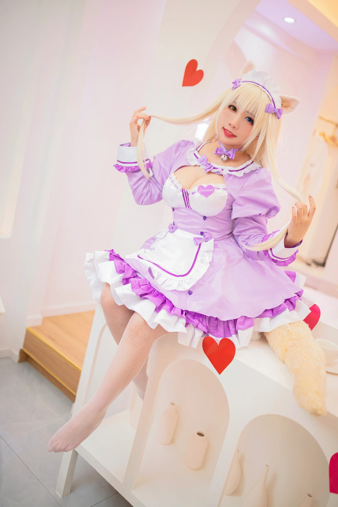 cos_猫田圣奈奈_NO.008-猫娘乐园-椰子女仆-01