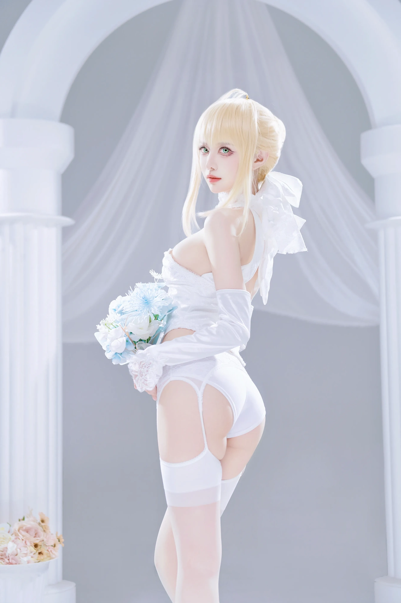 cos_Shika小鹿鹿_NO.131-FGO-Saber花嫁017