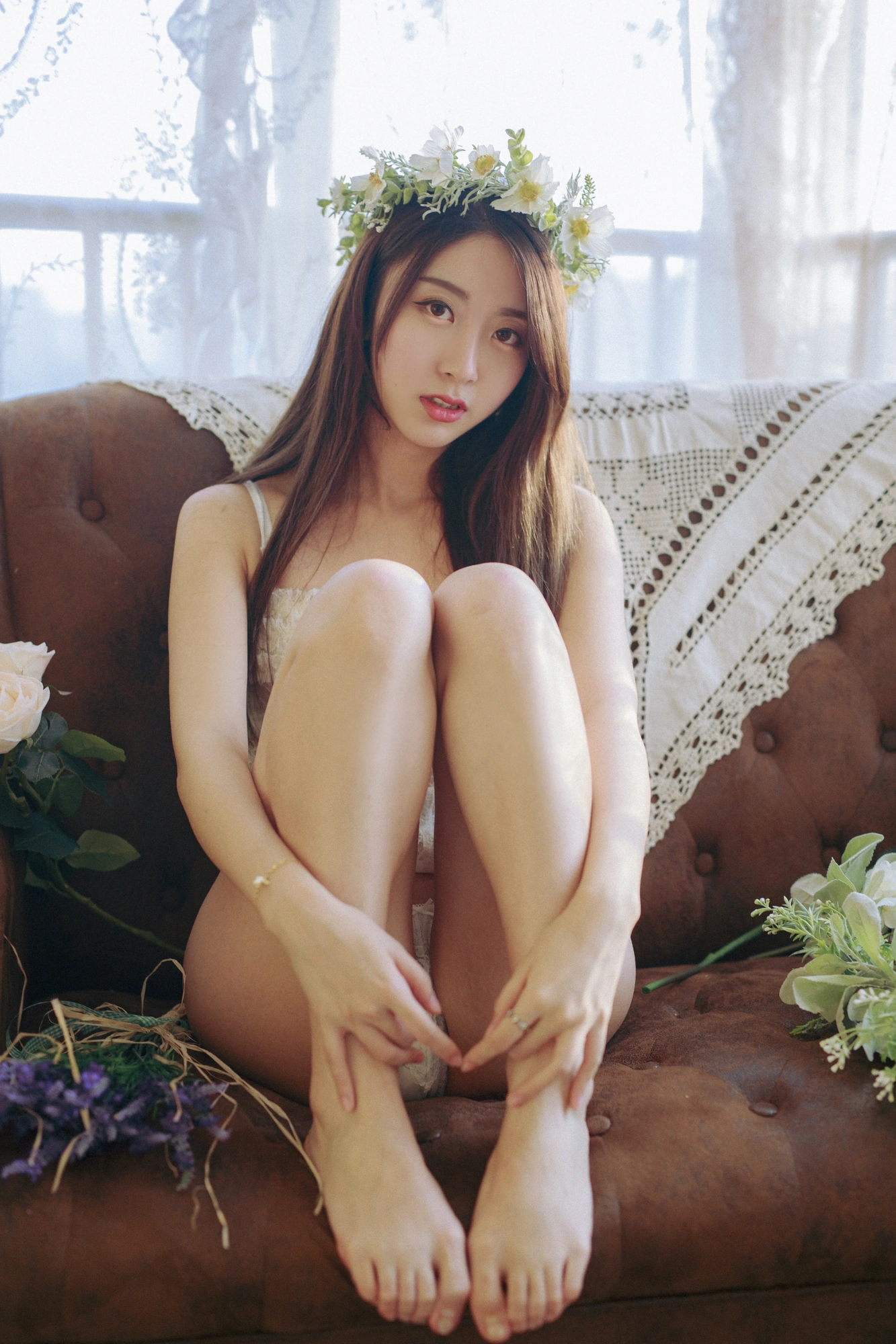 cos_黑川_NO.061-花和夕阳-007