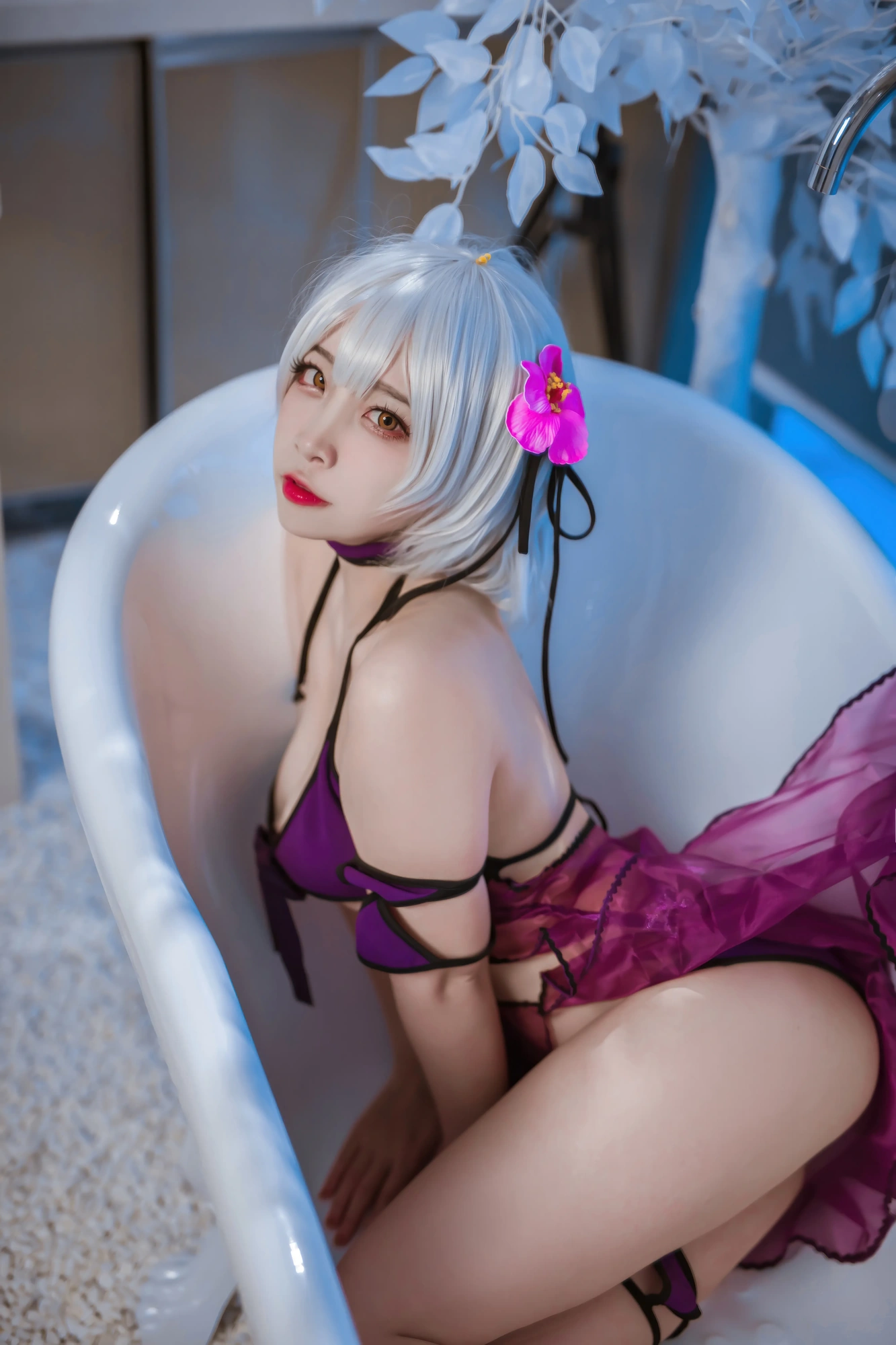cos_二佐Nisa_NO.202-FATE-黑贞水着28