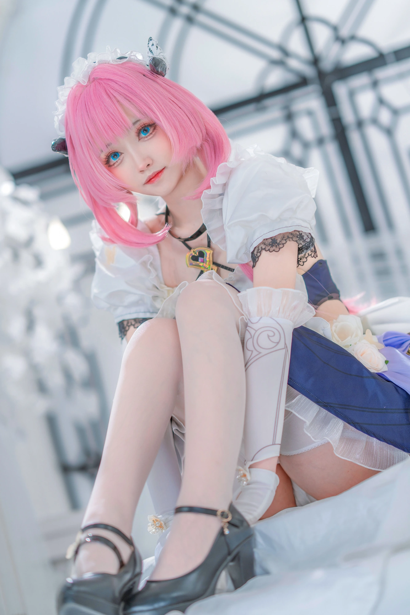 cos_大大卷卷小卷_NO.033-崩坏3-爱莉希雅女仆0005