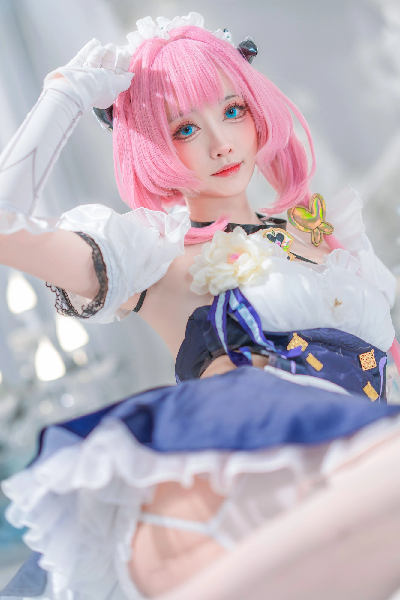 cos_大大卷卷小卷_NO.033-崩坏3-爱莉希雅女仆0007