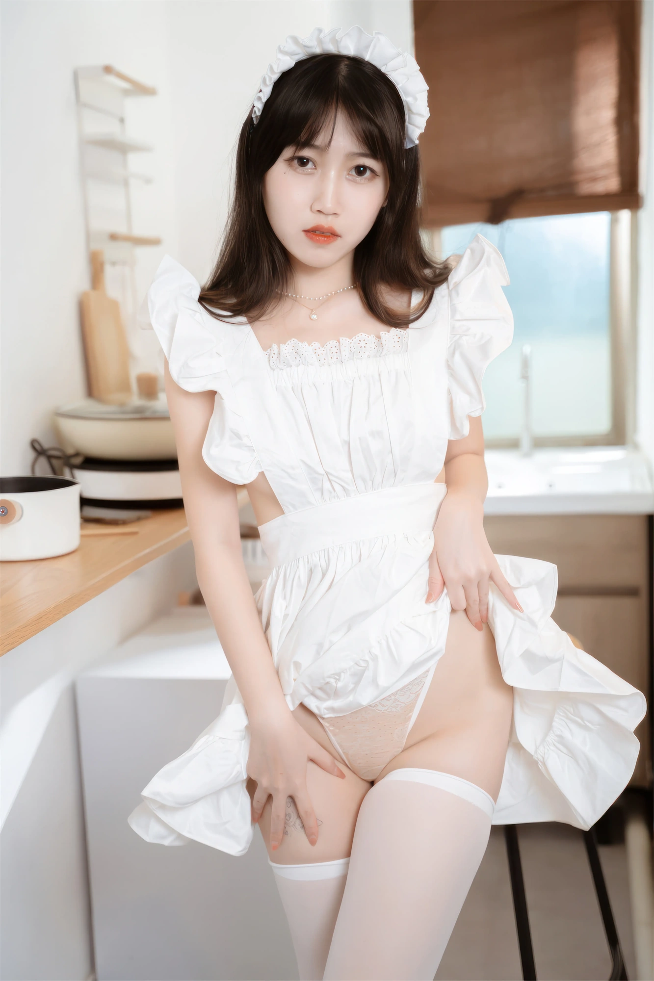 cos_不呆猫_NO.057-厨房小女仆030