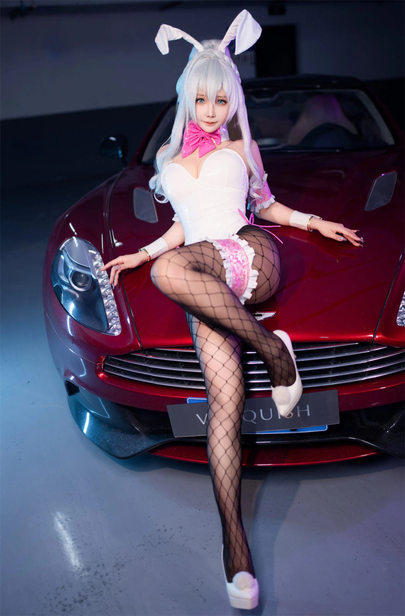 cos_抱走莫子aa_NO.064-雪女太太_赠品-雪女跑车兔女郎004