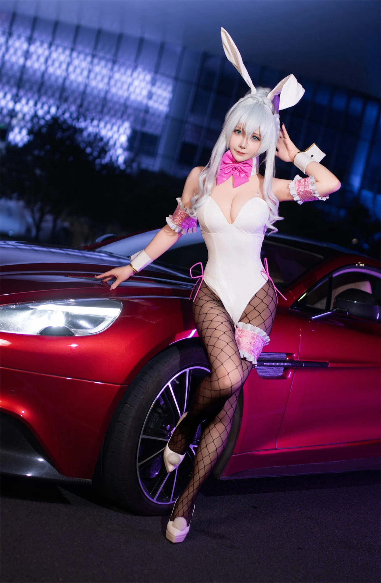 cos_抱走莫子aa_NO.064-雪女太太_赠品-雪女跑车兔女郎011