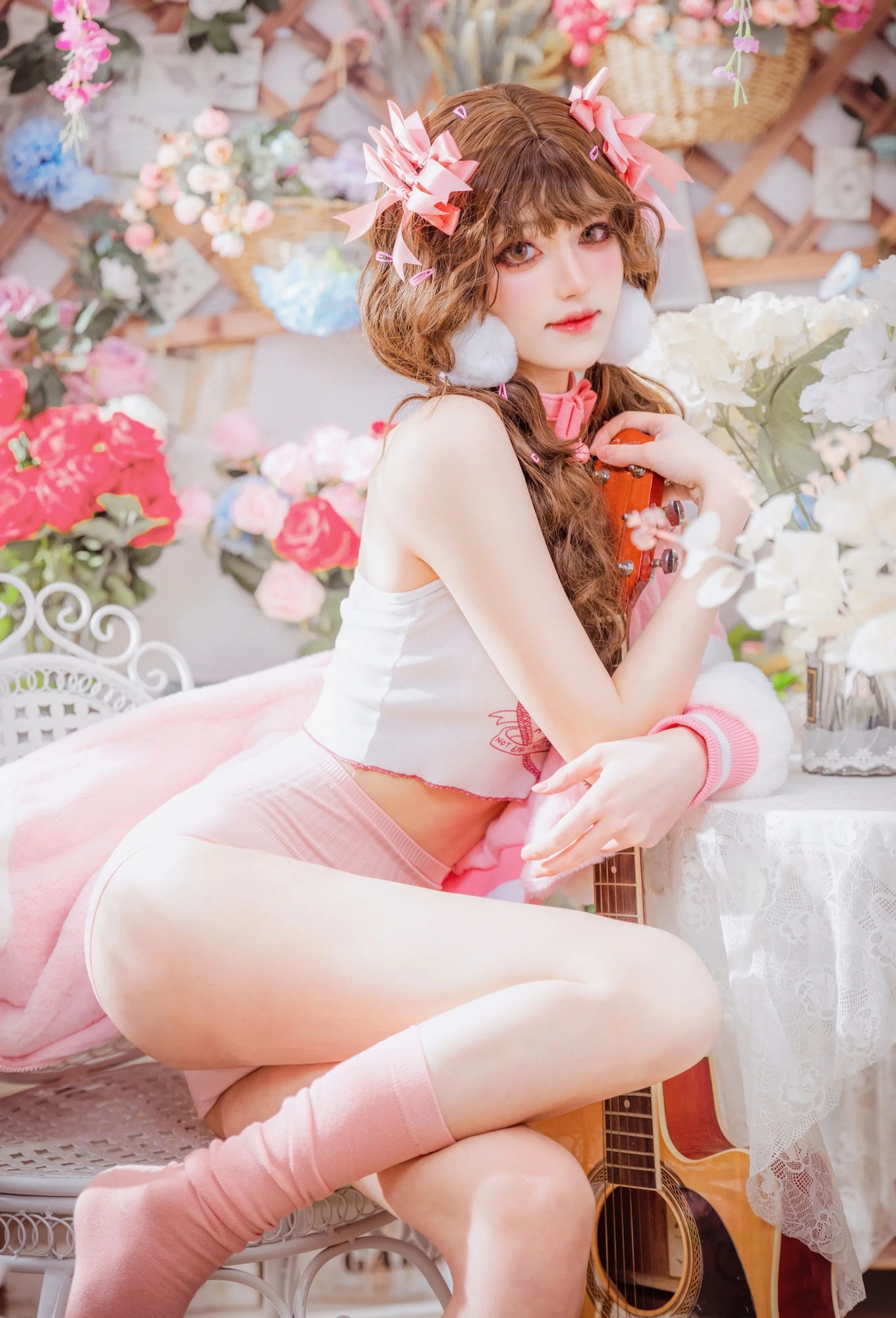 cos_南桃Momoko_NO.086-少女吉他与蝴蝶结-026
