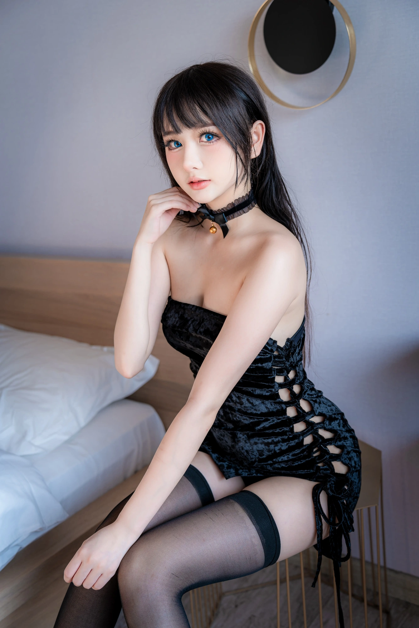 cos_您的蛋蛋_NO.051-小黑裙004