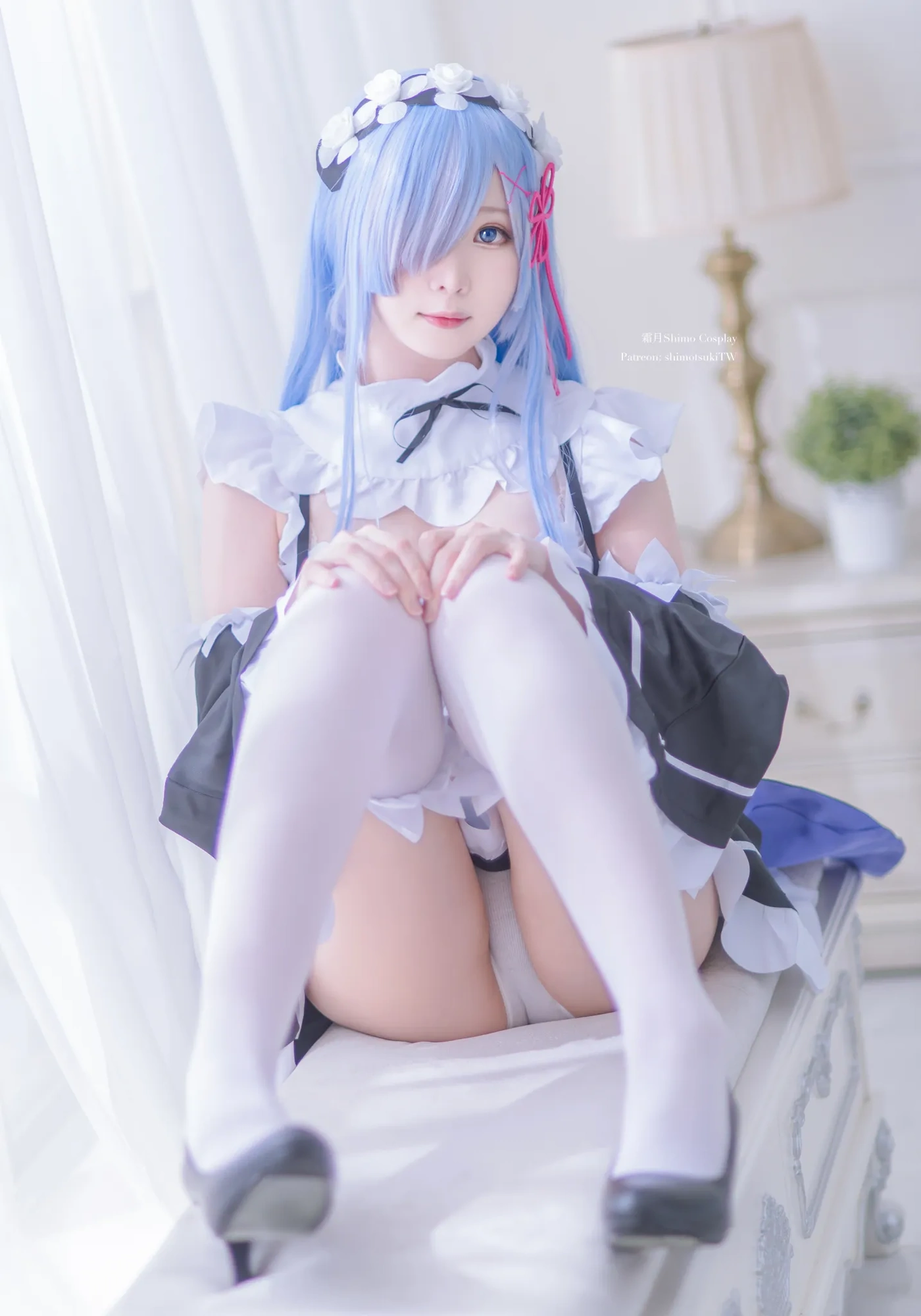 cos_霜月shimo_NO.050-雷姆女仆装Rem-01