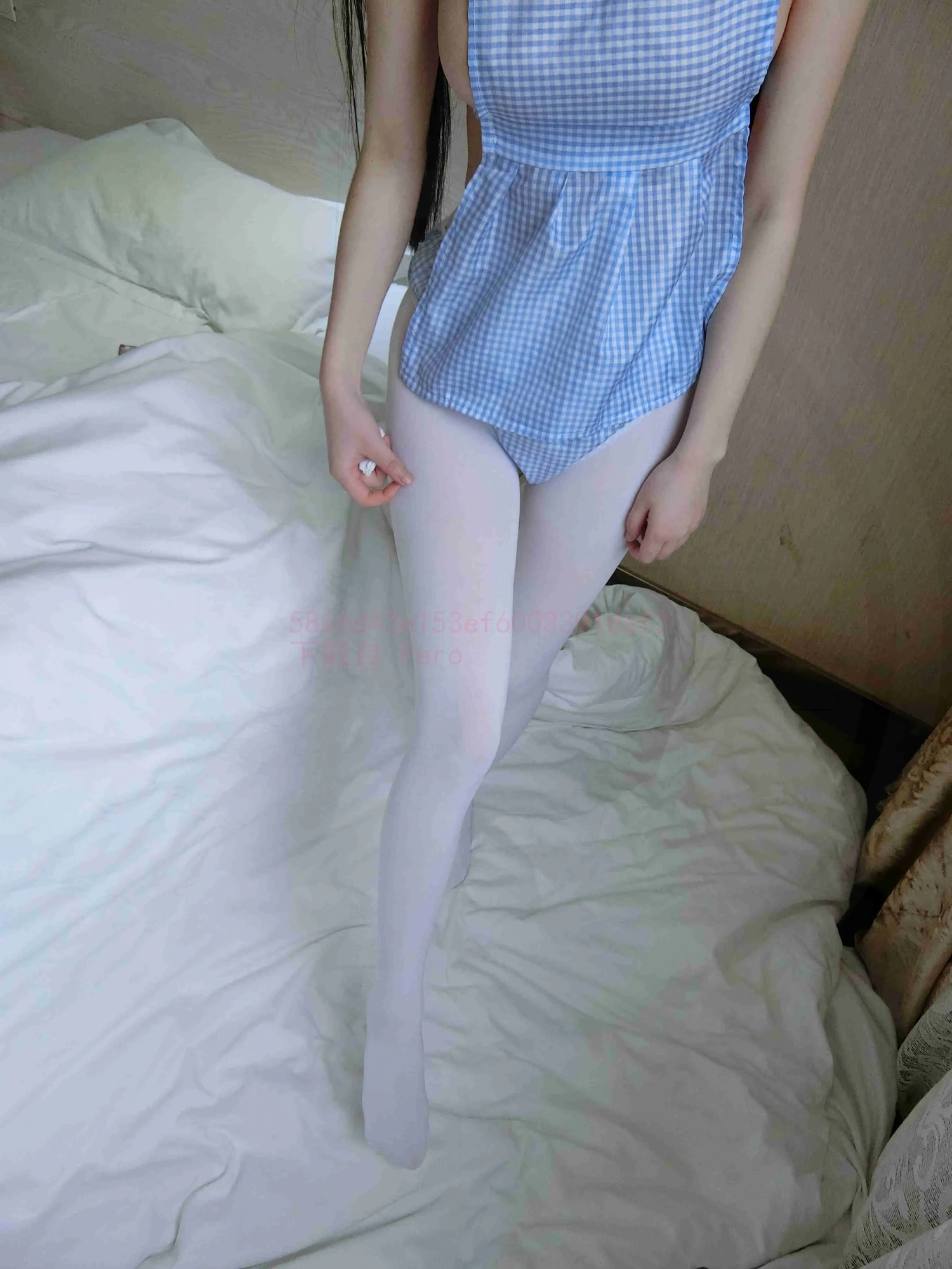 cos_西尔酱_NO.011-蓝白围裙-0041