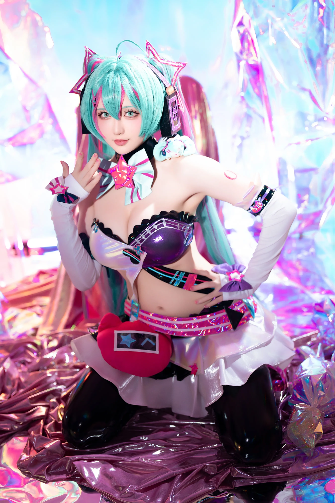 cos_TBSP-星之迟迟_NO.238-2024年07月计划.B-Miku初音未来-喵斯快跑(036)