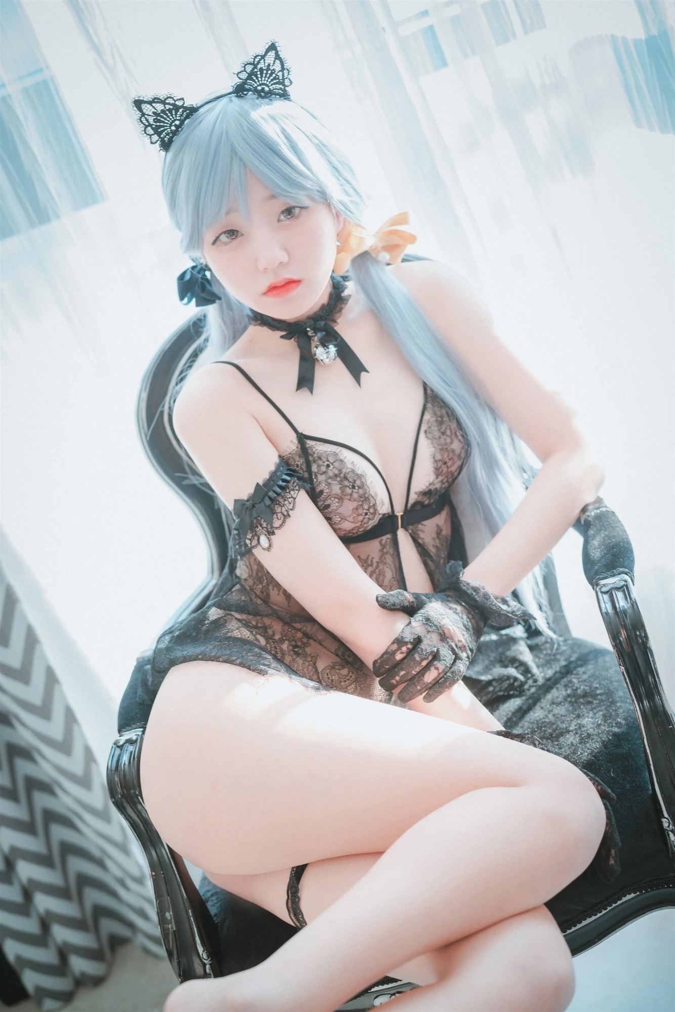 cos_Jenny(정제니)_NO.038-Schwarz-und-Wei-Katzenmädchen-1