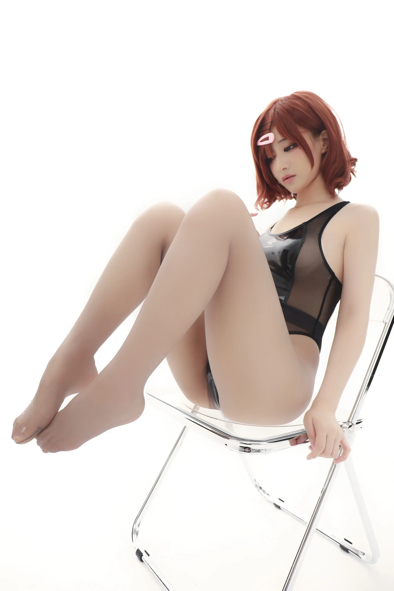 cos_幼愛Youmeko_NO.003-樋口円香-竞泳无衬衫灰丝0020