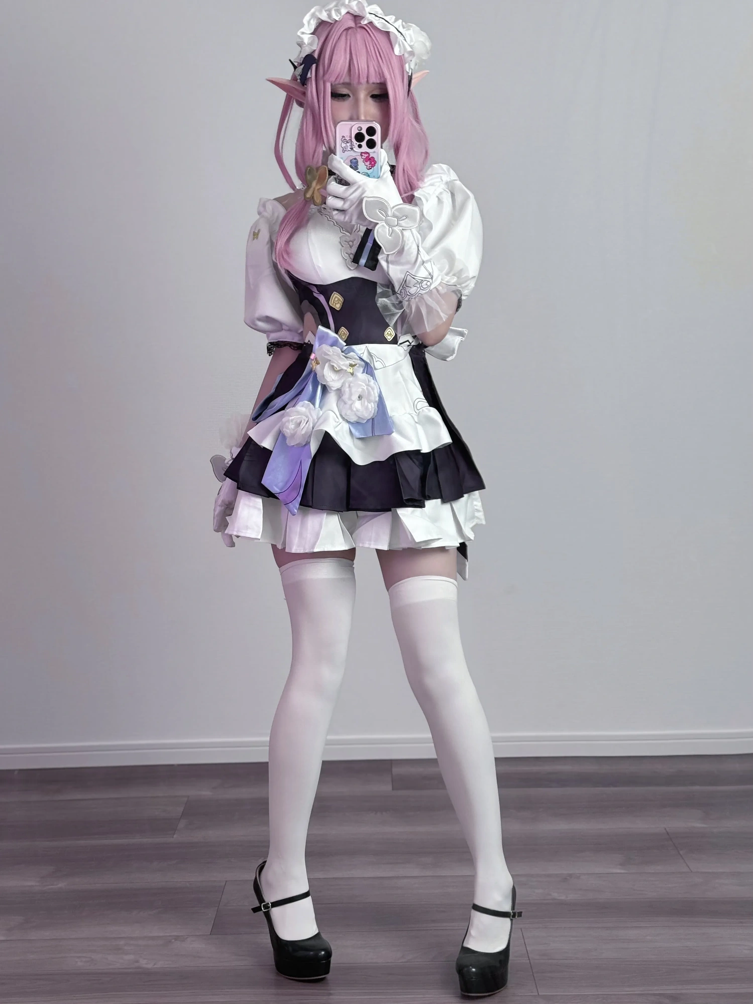 cos_幼愛Youmeko_NO.019-崩坏3-爱莉希雅女仆装009