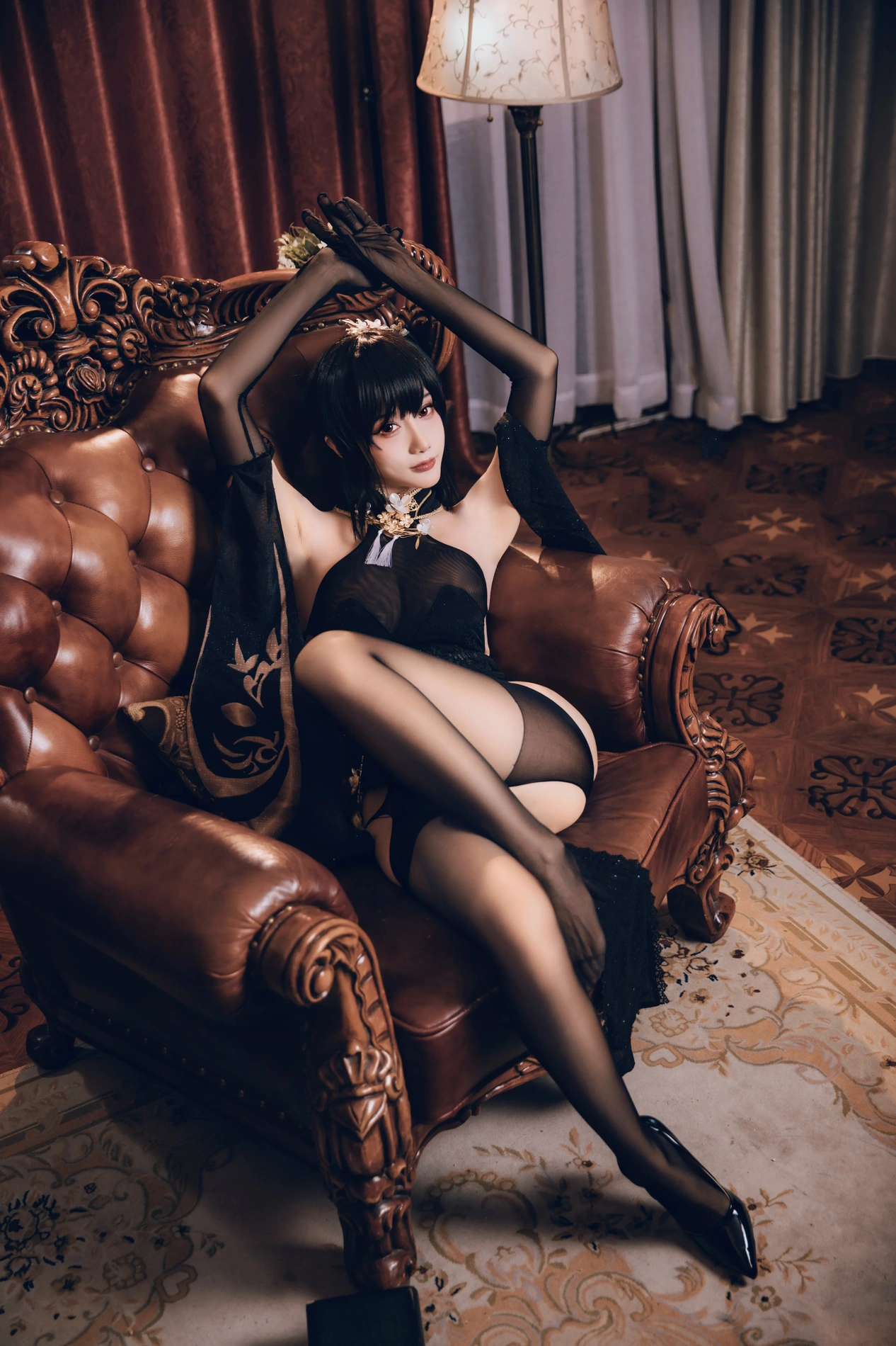 cos_如月灰_NO.032-碧蓝航线-镇海旗袍-004