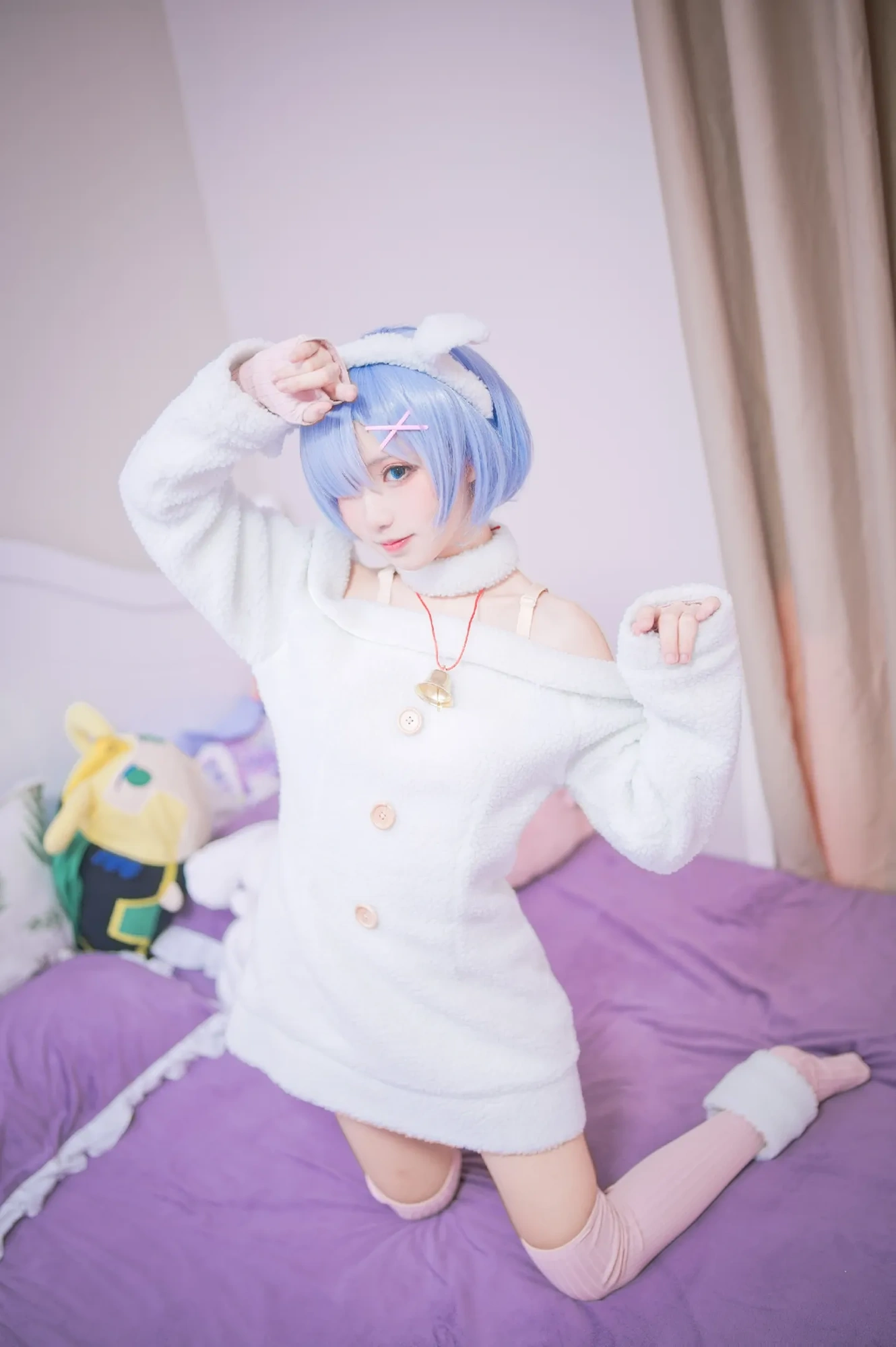 cos_花柒Hana_NO.033-蕾姆绵羊C-(1)