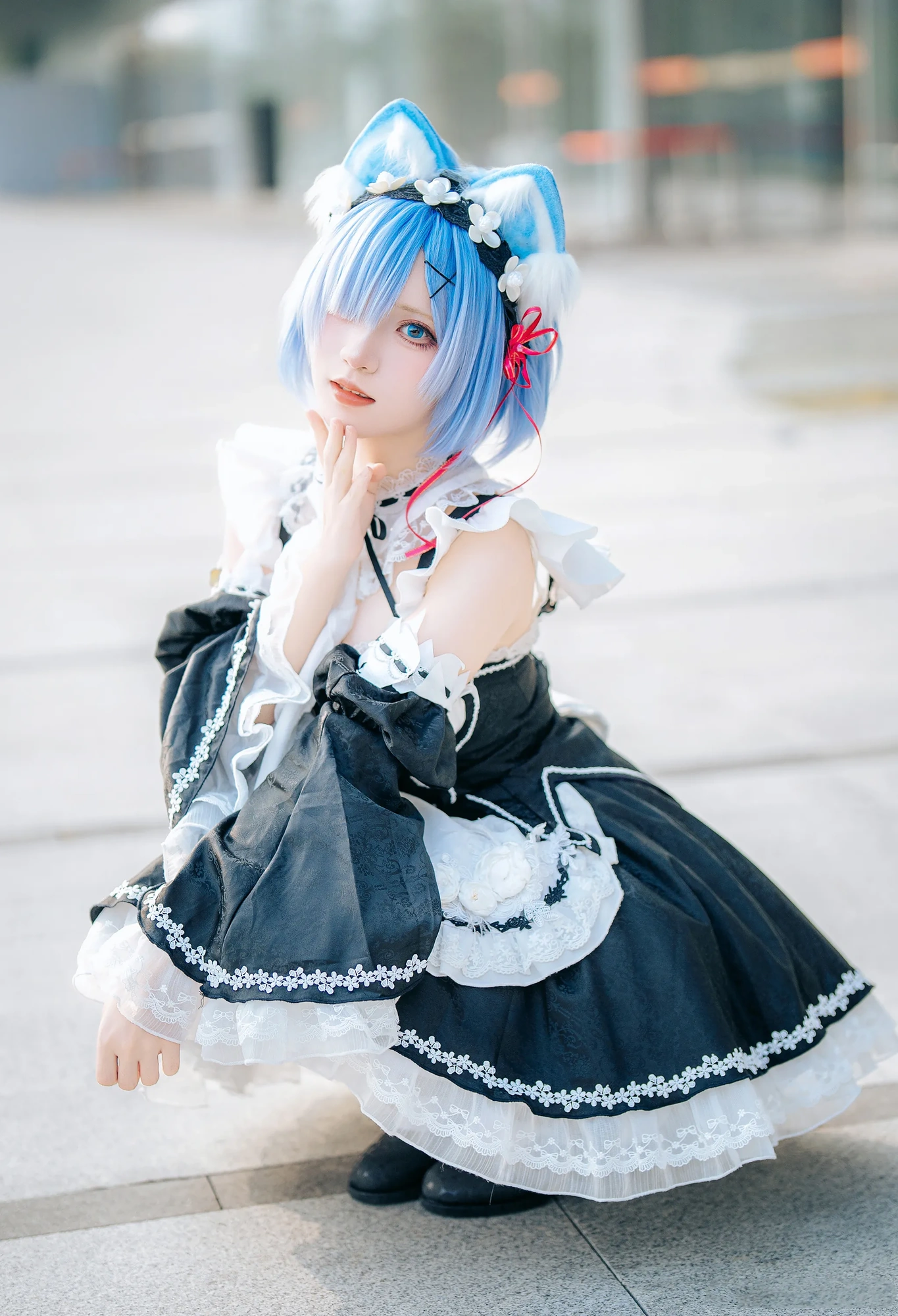 cos_花柒Hana_NO.040-萤火虫动漫嘉年华-猫猫蕾姆0096