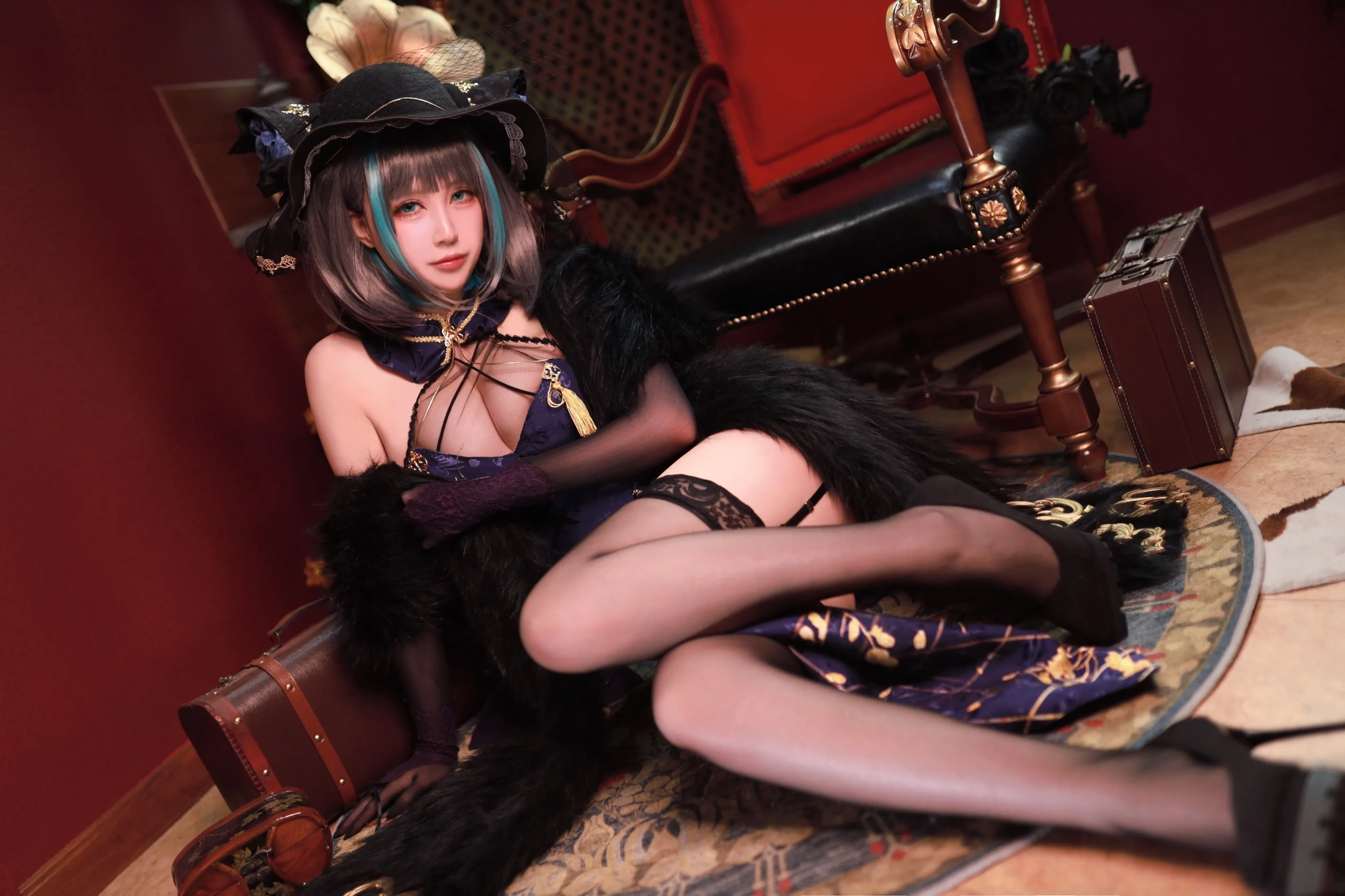 cos_黑白御猫_NO.007-柴郡旗袍-(35)