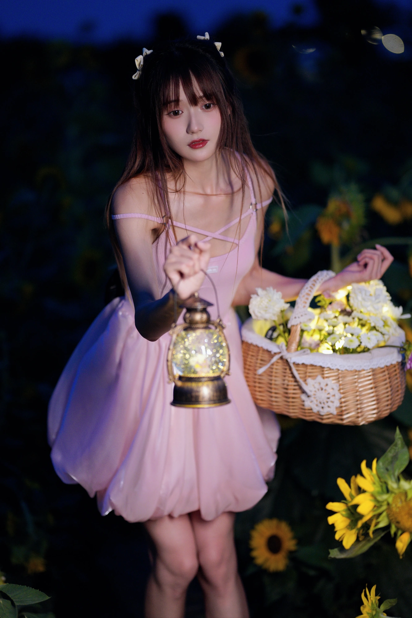 cos_兔子Zzz不吃胡萝卜_NO.154-蓝调向日葵少女-20