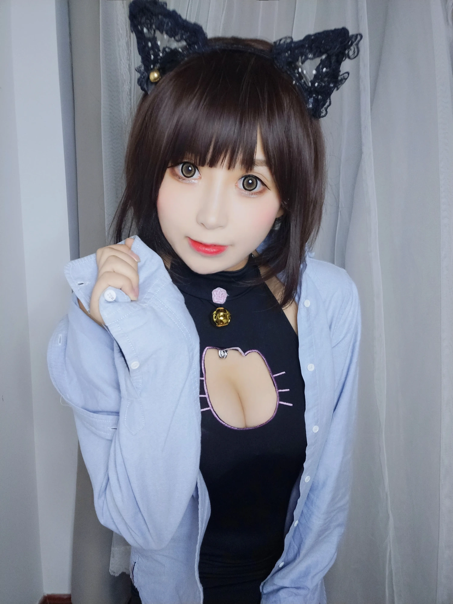 cos_雯粥粥i_NO.022-露背猫咪-6