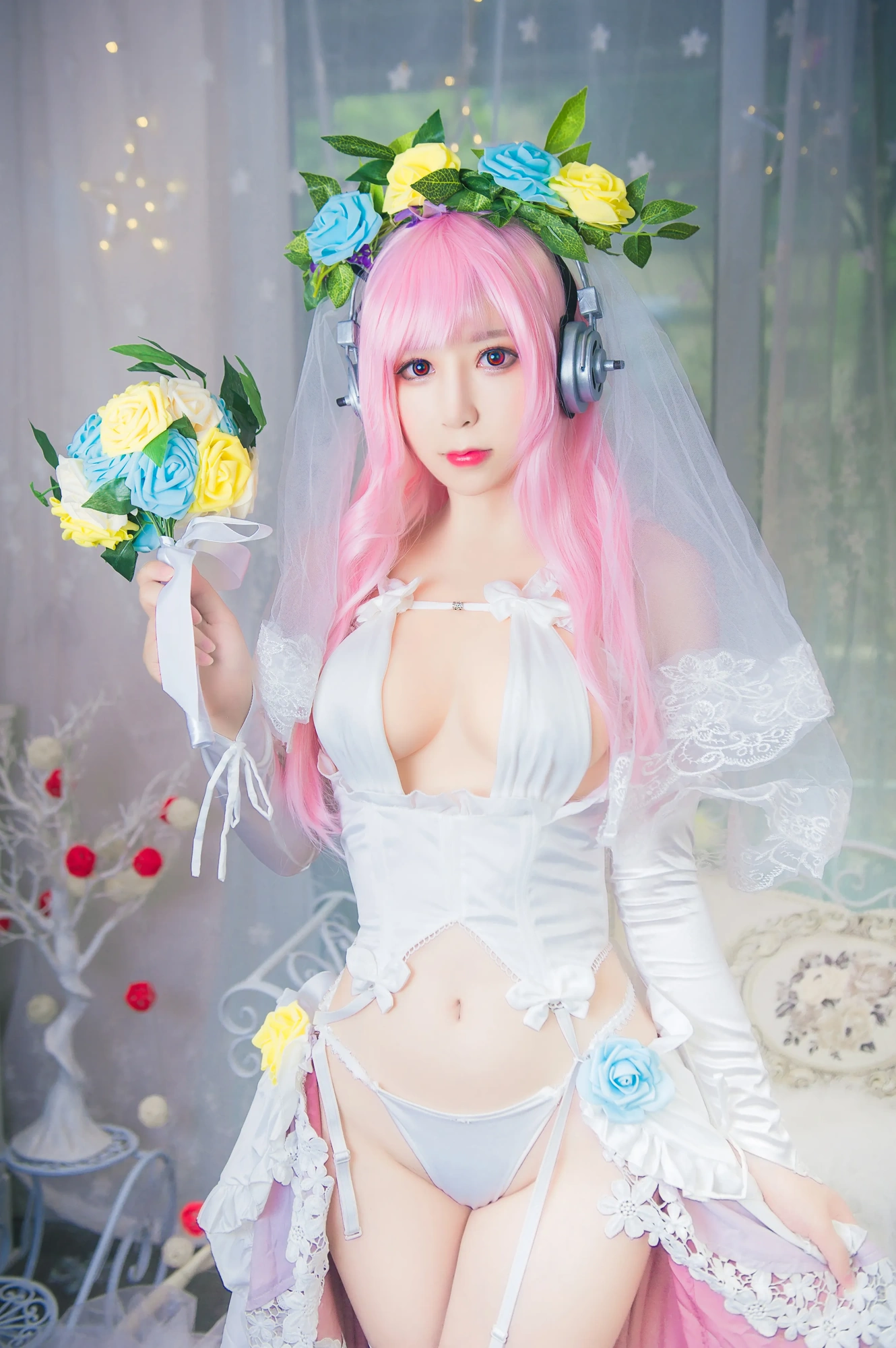cos_雯粥粥i_NO.024-索尼子花嫁-1