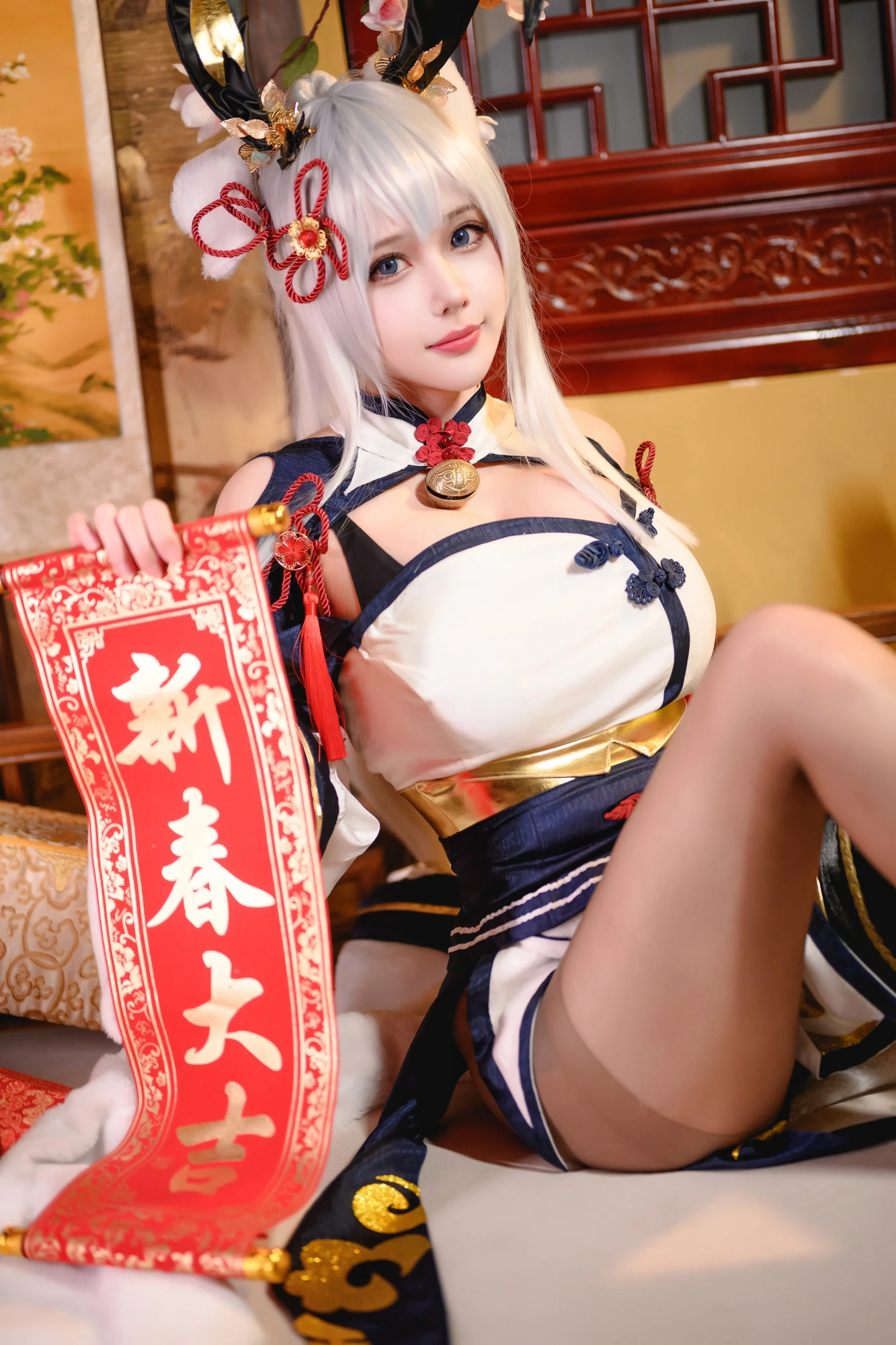 cos_凛子酱_NO.014-旗袍兔兔-(18)