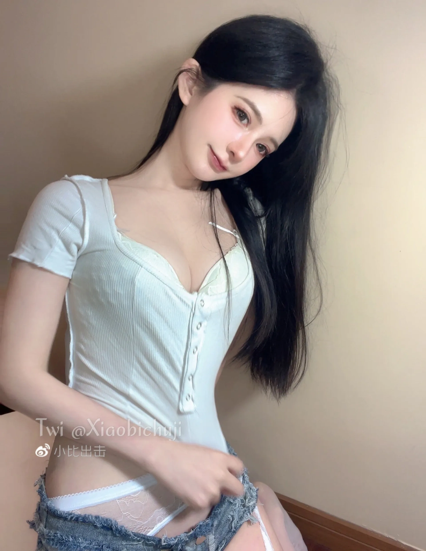 cos_倦倦喵_NO.014-吊带白丝-42