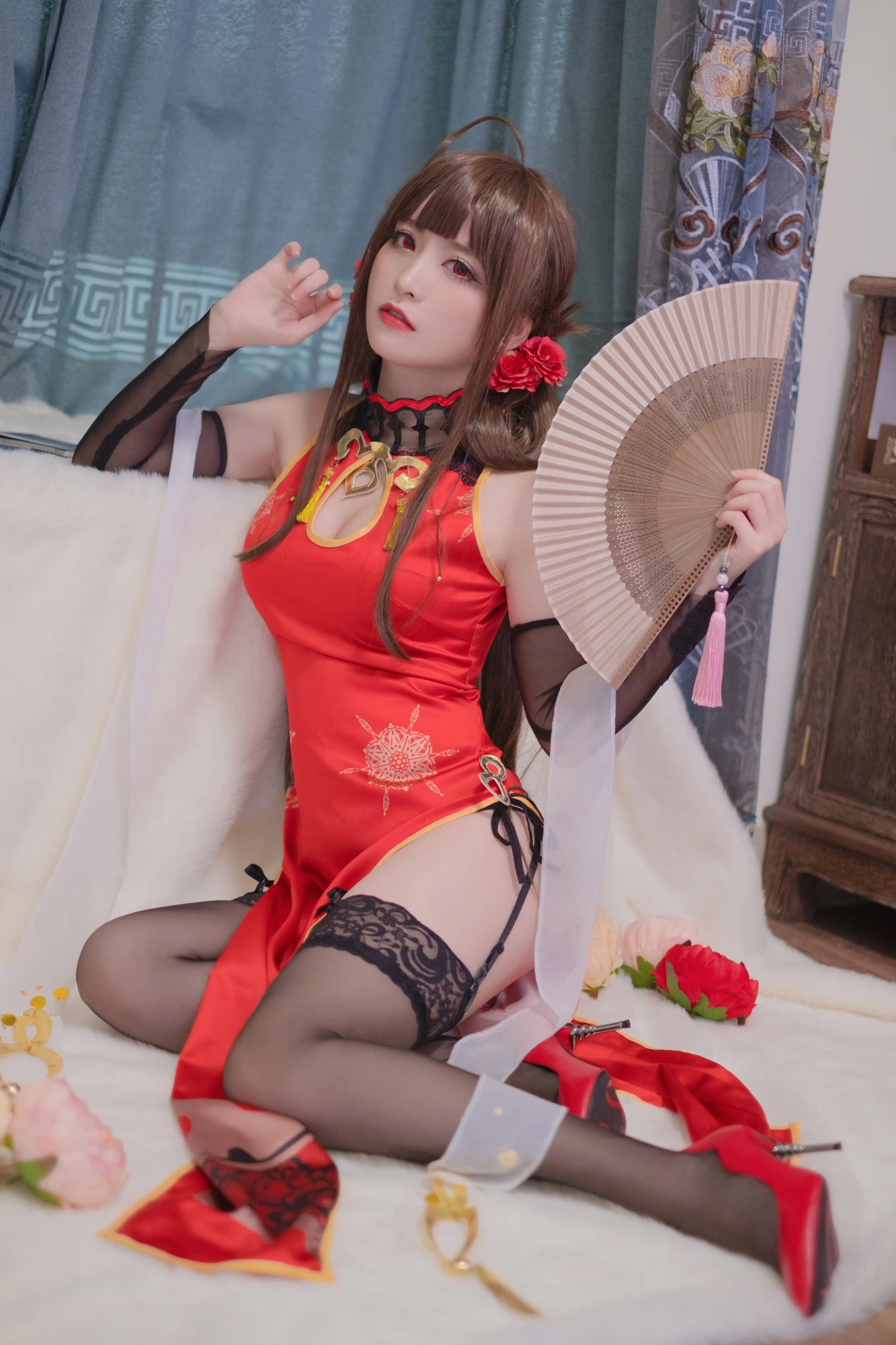 cos_星野saori_NO.005-DSR-50红牡丹-7