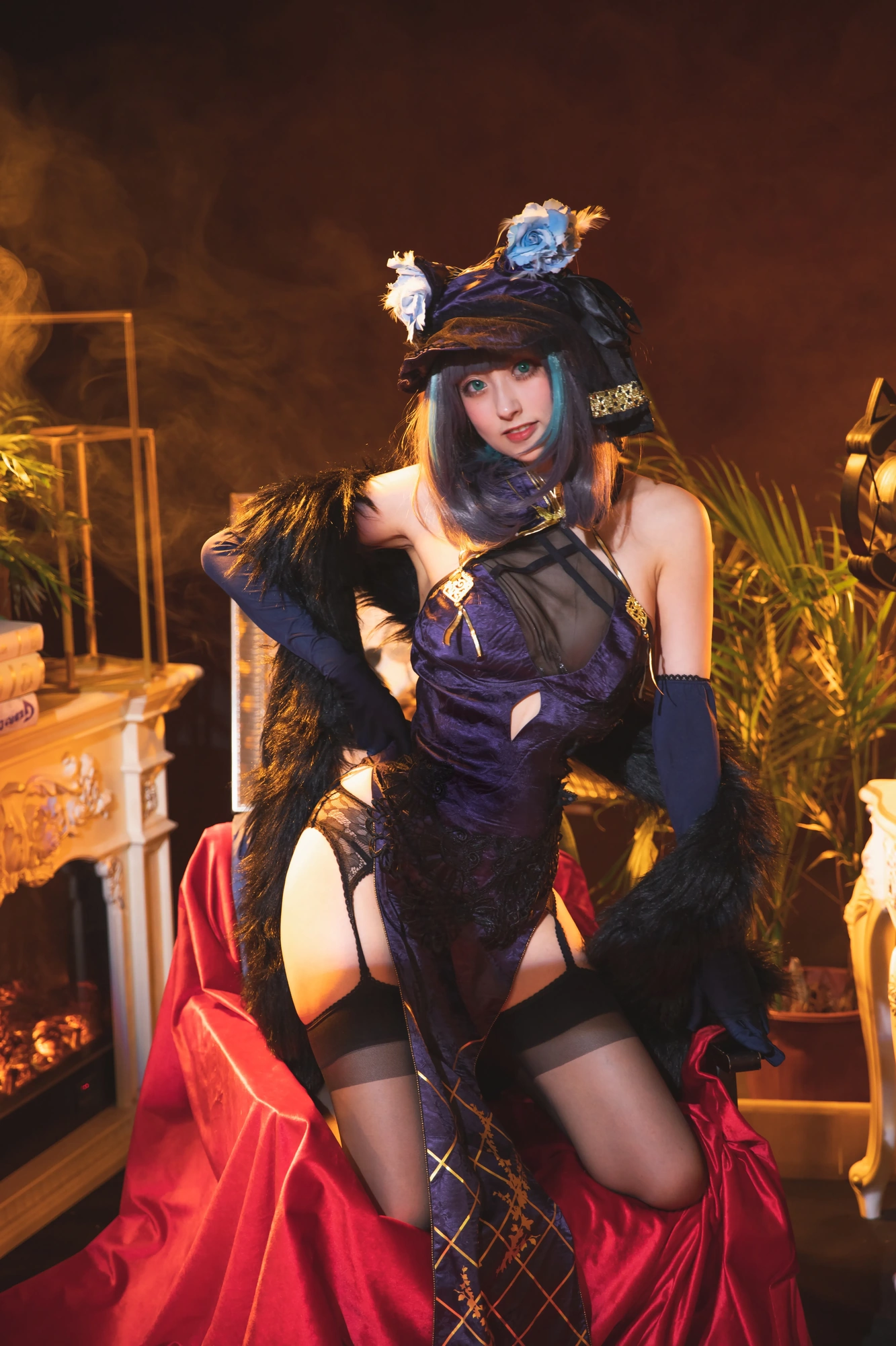 cos_冬马路纱_NO.009-柴郡旗袍-0014