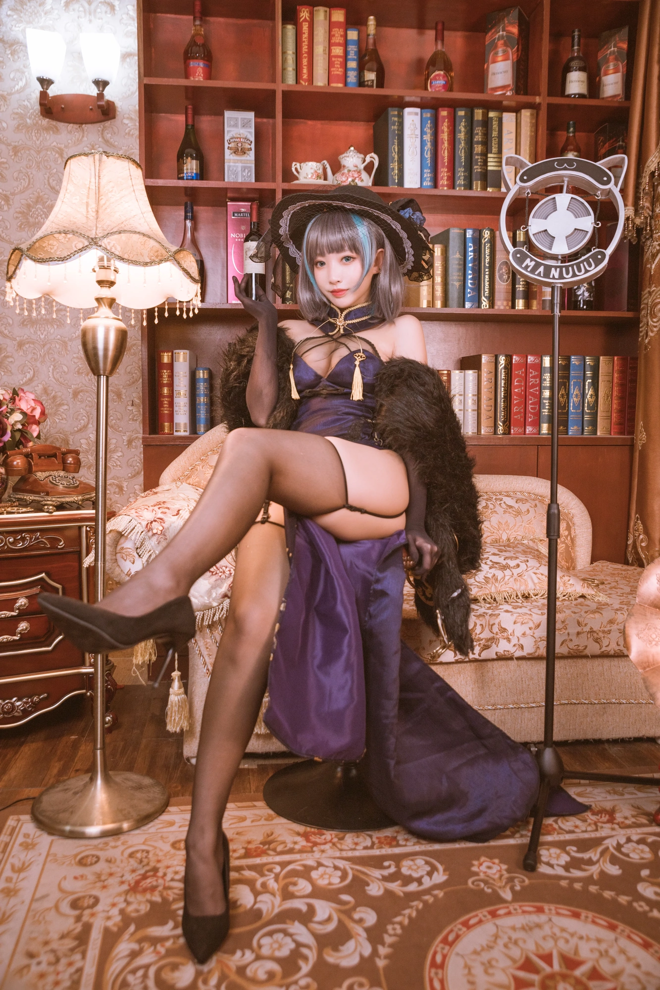 cos_宮本桜_NO.003-柴郡旗袍-音乐绚烂CaitSith-0013