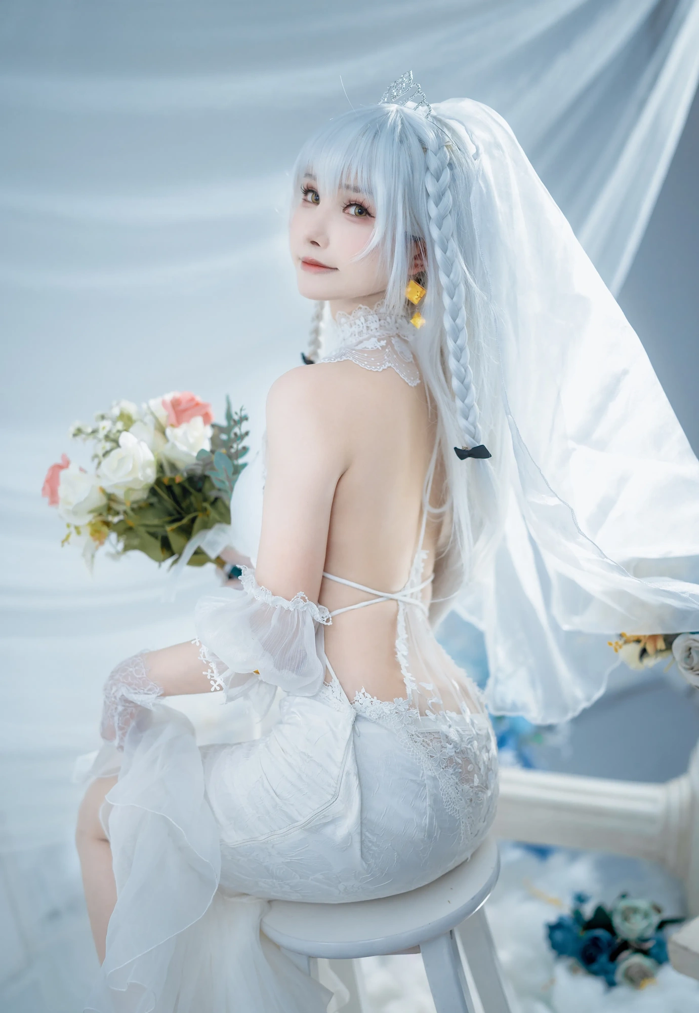 cos_一千只猫薄禾_NO.011-花园-誓约婚纱-006