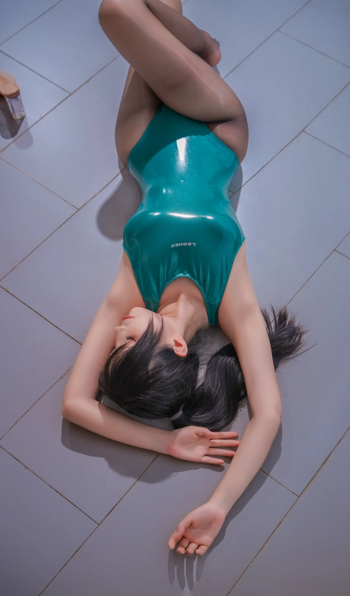 cos_Neko-薇薇_NO.013-夏日绿色竞泳030